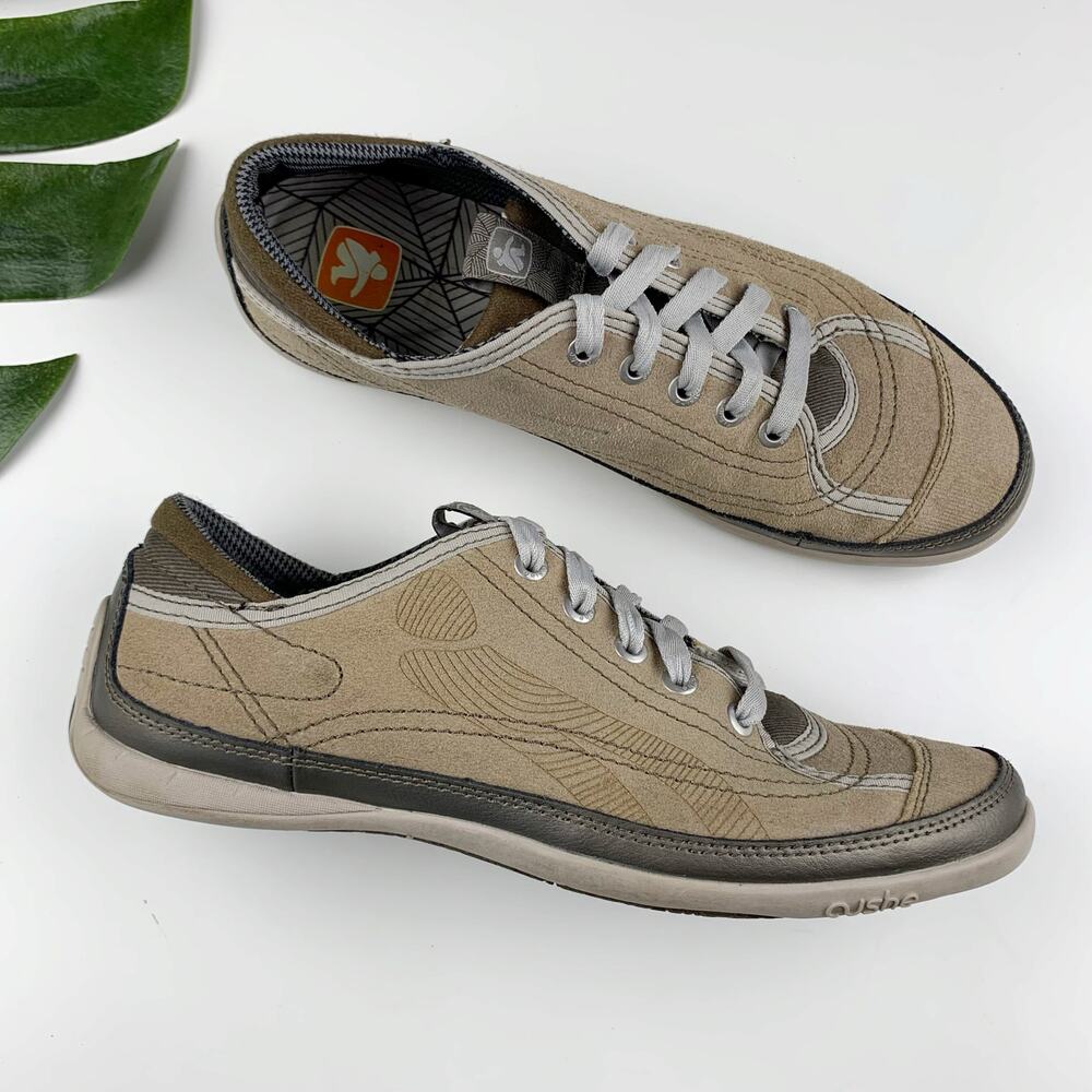 Cushe Blvd W Sneakers Champagne Tan Suede Casual Comfort Shoes Women's 9